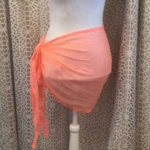 🆕 Bright Coral Sarong Scarf 🧣 🏝